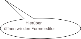Hierüber öffnen wir den Formeleditor